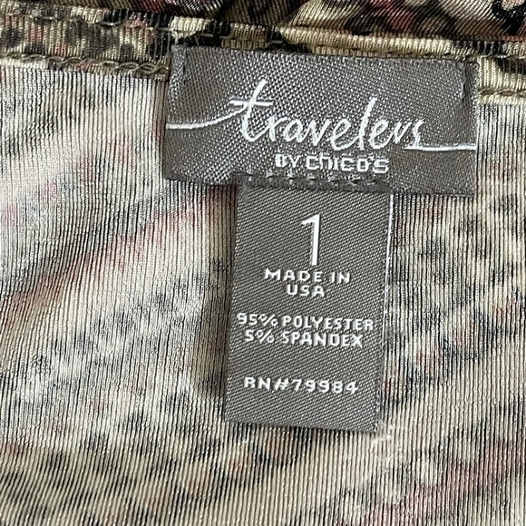 Travelers by Chico’s sz sz 1 top knit zigzag print - Picture 11 of 12